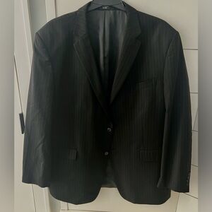 Jones New York Black Pinstripe Men's Suit